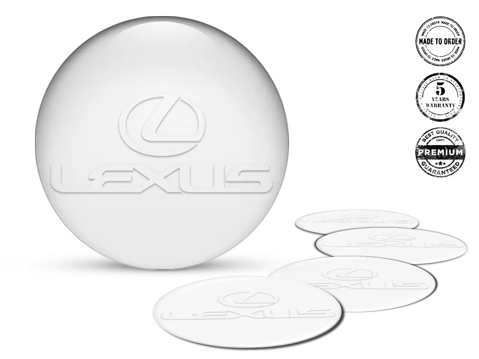 Lexus Calcomanías de Rueda Marca Etiquetas Cúpula Premium